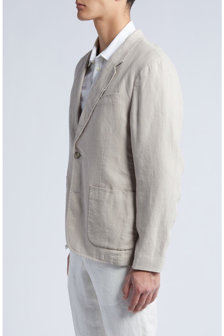 Relaxed Fit Hemp Sport Coat, Alternate, color, PUMICE ROCK
