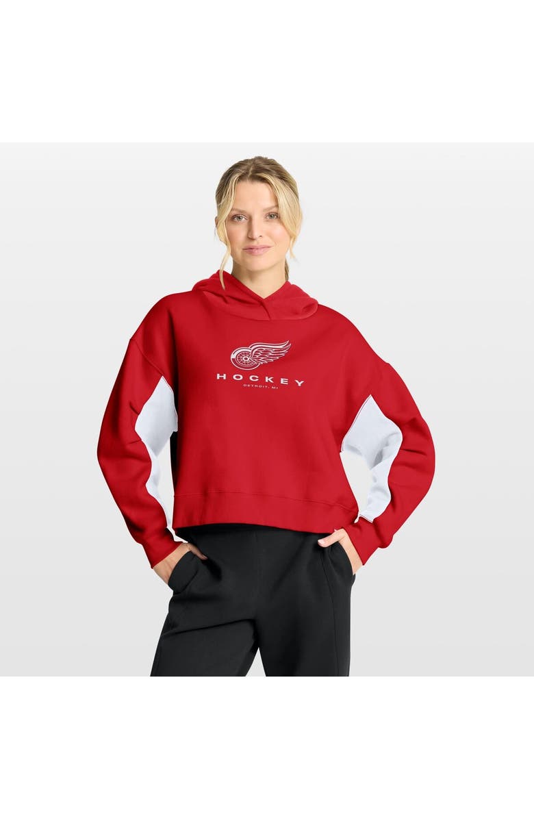 FANATICS Women
s Fanatics Red Detroit Red Wings Back Check Boxy Hoodie, Main, color, Red