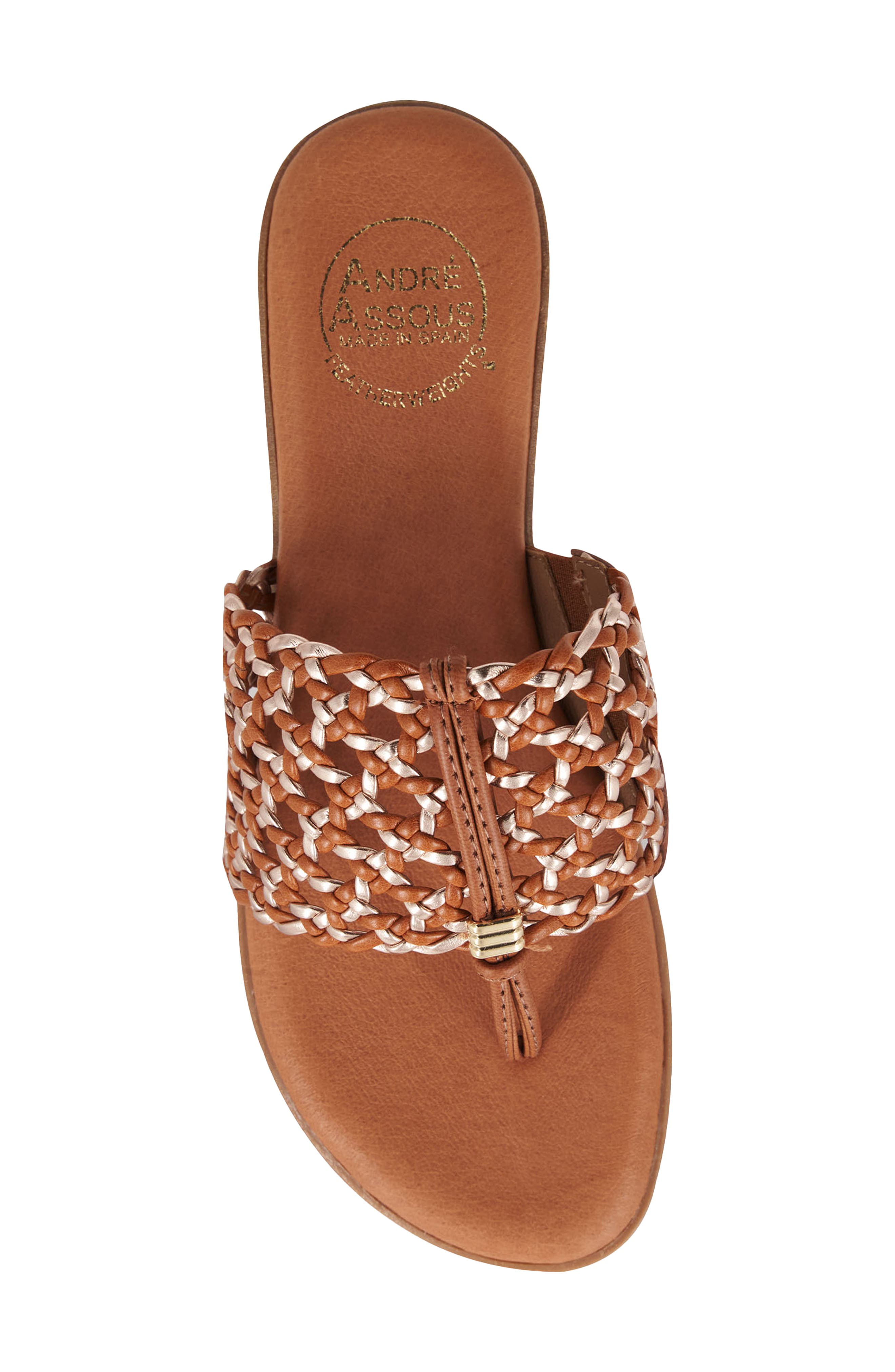 André Assous Nice Woven Sandal, Alternate, color, 