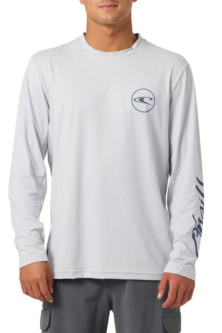 Logo UPF Long Sleeve Performance Graphic T-Shirt, Main, color, HIGH RISE