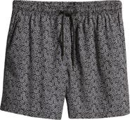 Stone Rose Dice Print Swim Trunks