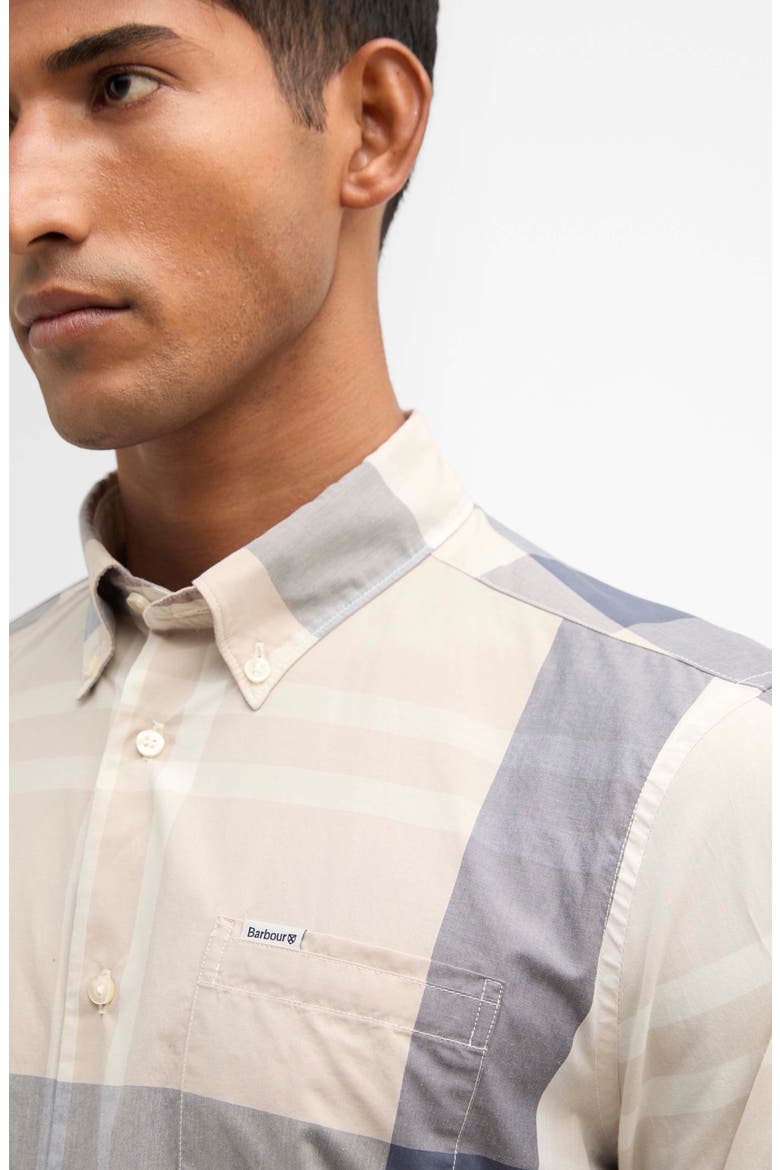 Harris Classic Fit Plaid Cotton Button-Down Shirt, Alternate, color, OBAN MIST TARTAN