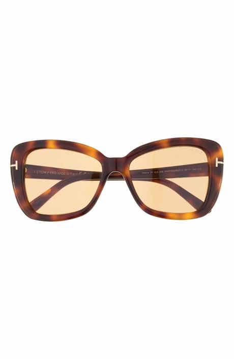 TOM FORD Maeve 55mm Butterfly Sunglasses