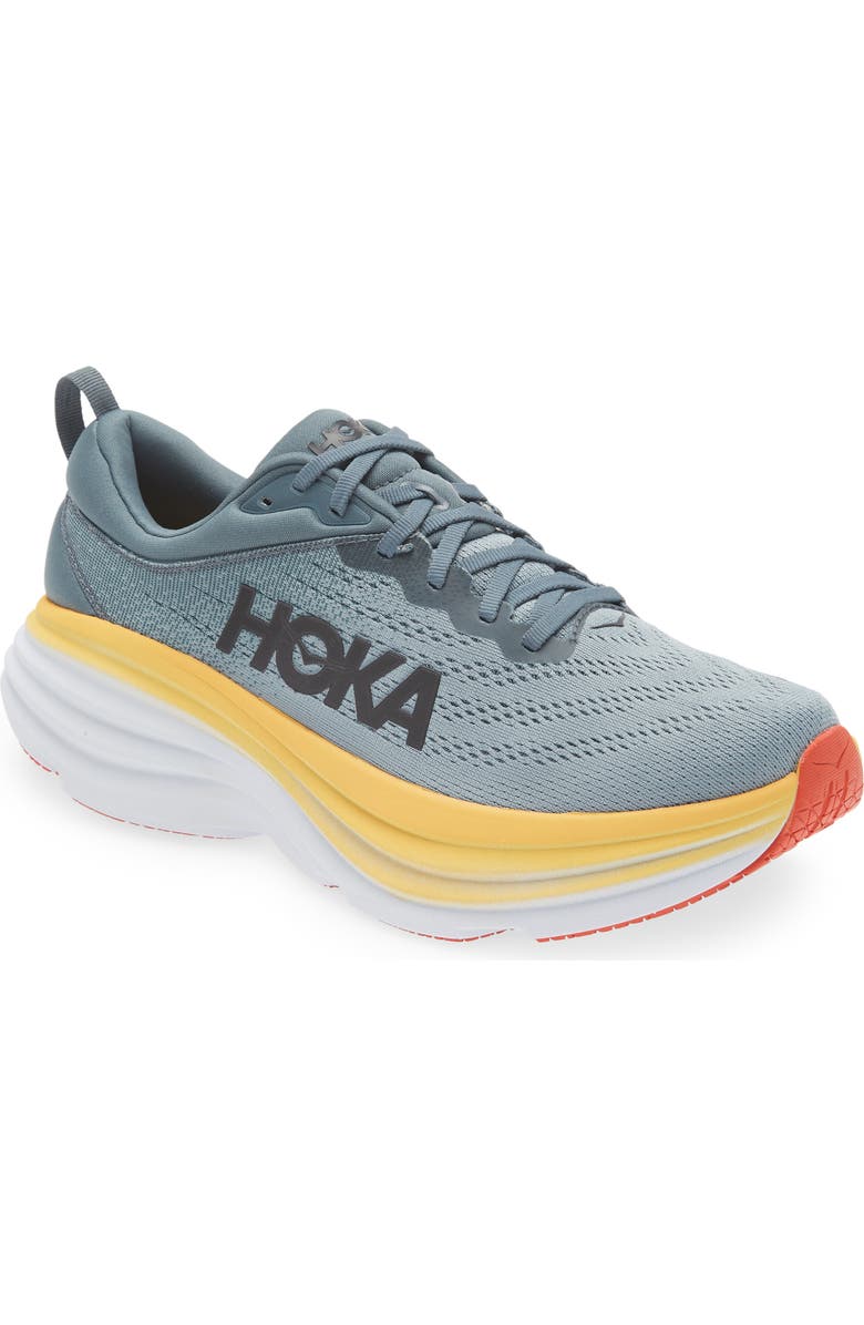 HOKA Bondi 8 Running Shoe, Main, color, Goblin Blue / Mountain Spring
