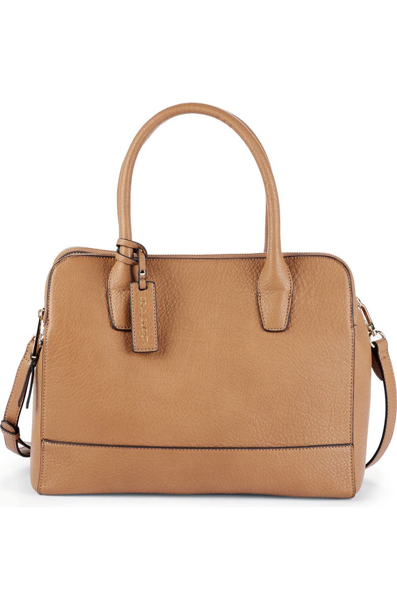 Sole Society Nera Faux Leather Satchel, Alternate, color,