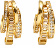 NATIVE GEM Triple Threat Huggie Hoop Earrings
