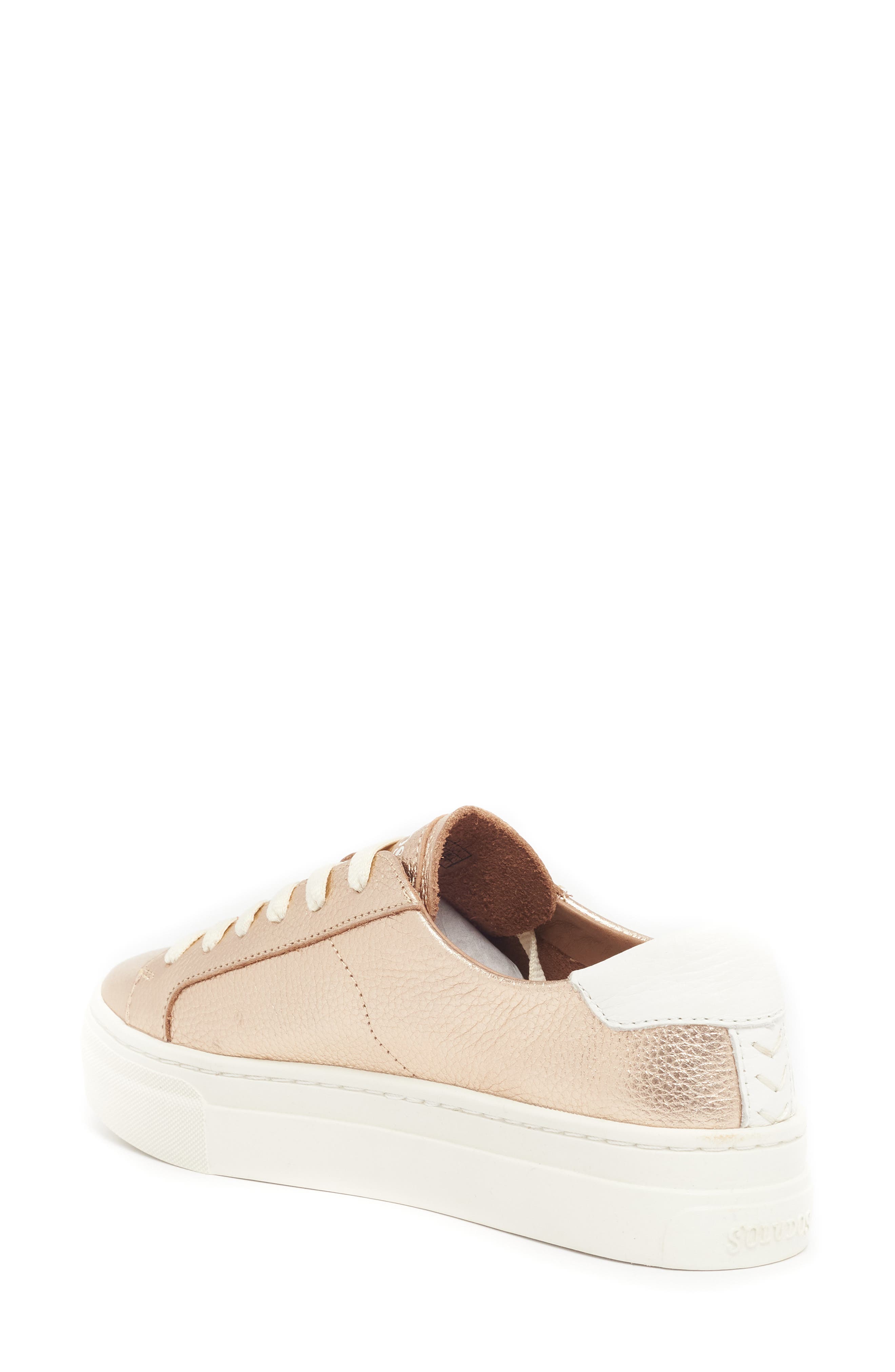 Soludos Ibiza Platform Sneaker, Alternate, color, Rose Metallic