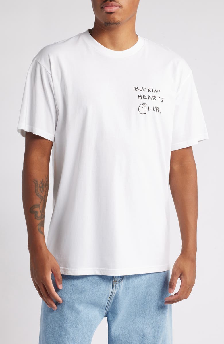 Carhartt Work In Progress Pepe Broken Hearts Club Organic Cotton Graphic T-Shirt, Main, color, 