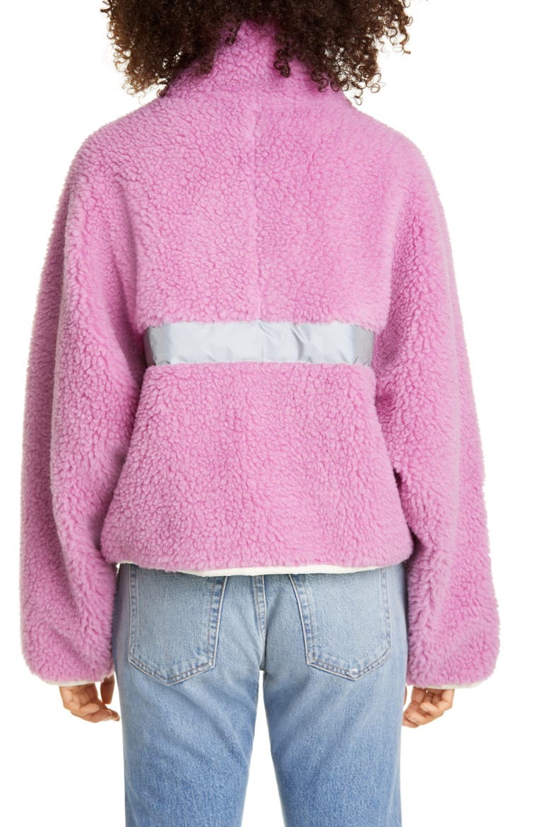 Ponyo Faux Fur Jacket, Alternate, color, PINK