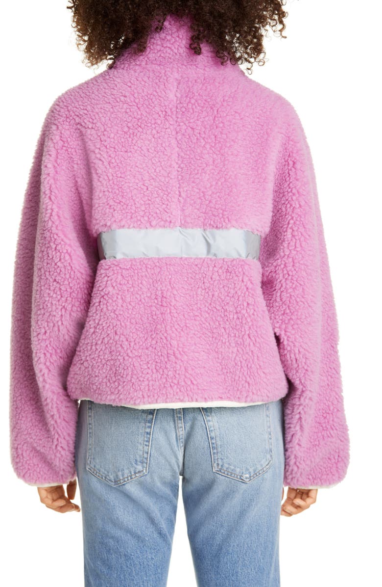 Sandy Liang Ponyo Faux Fur Jacket, Alternate, color,