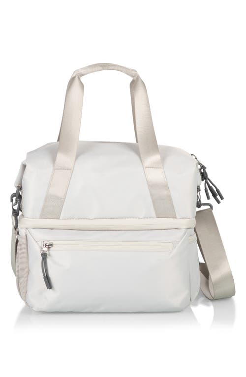 Picnic Time Tarana Lunch Cooler Tote Bag & Utensils In Gray