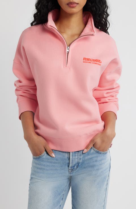 Surf Puff Logo Quarter Zip Sweatshirt