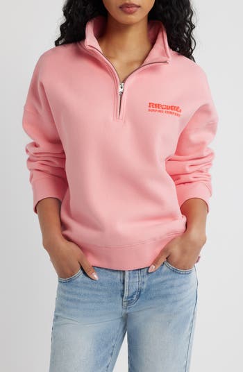 Rip Curl Surf Puff Logo Quarter Zip Sweatshirt | Nordstrom