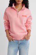 Rip Curl Surf Puff Logo Quarter Zip Sweatshirt