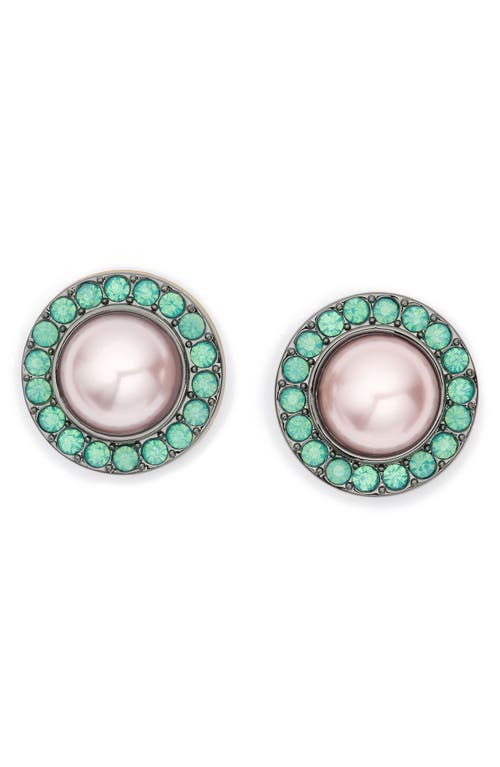 Kurt Geiger London Octavia Faux Pearl Stud Earrings In Multi