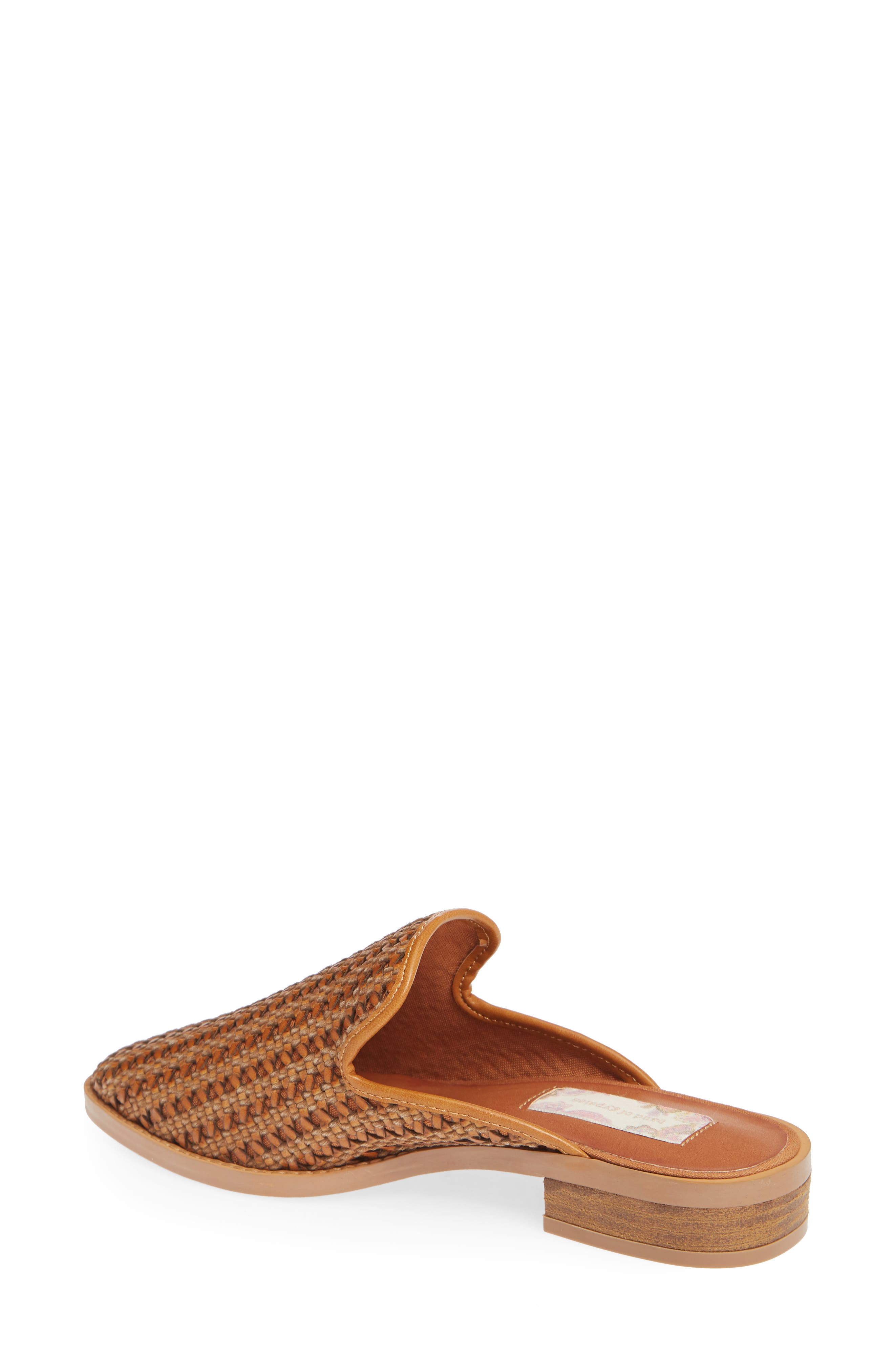 Band of Gypsies Skipper Woven Loafer Mule, Alternate, color, COGNAC WOVEN VEGAN LEATHER