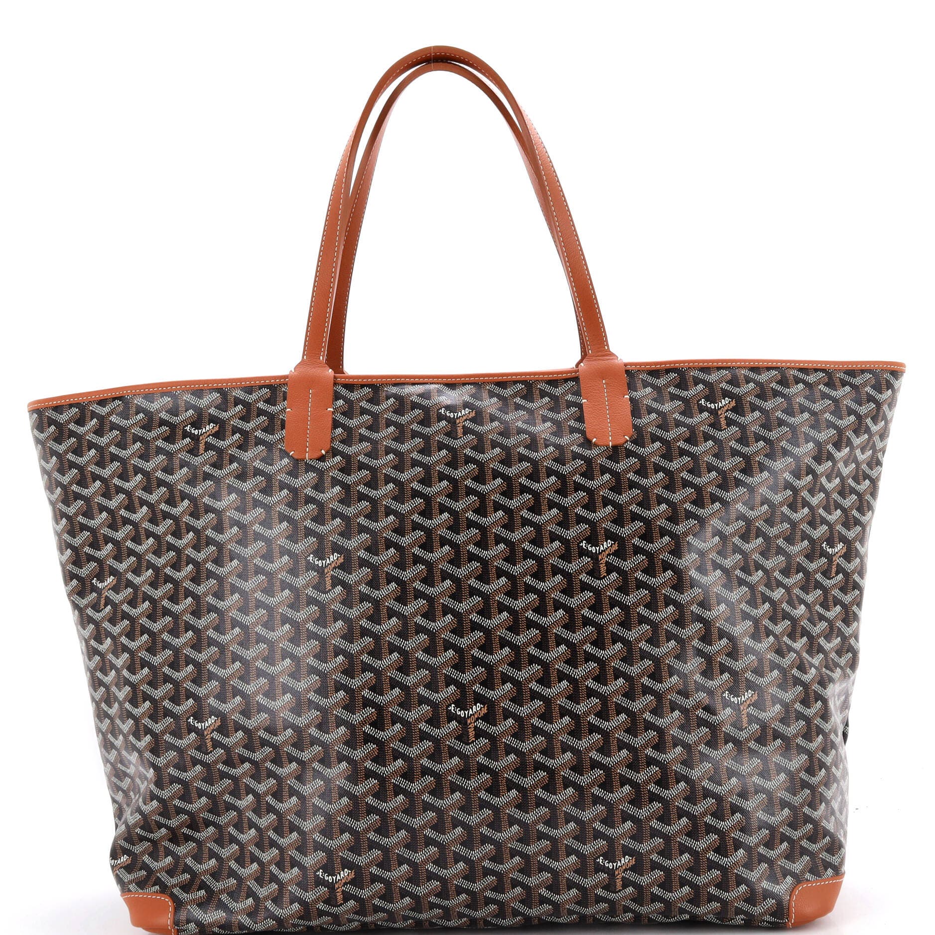 Pre-Owned Goyard Artois Tote Coated Canvas GM, Main, color, Brown