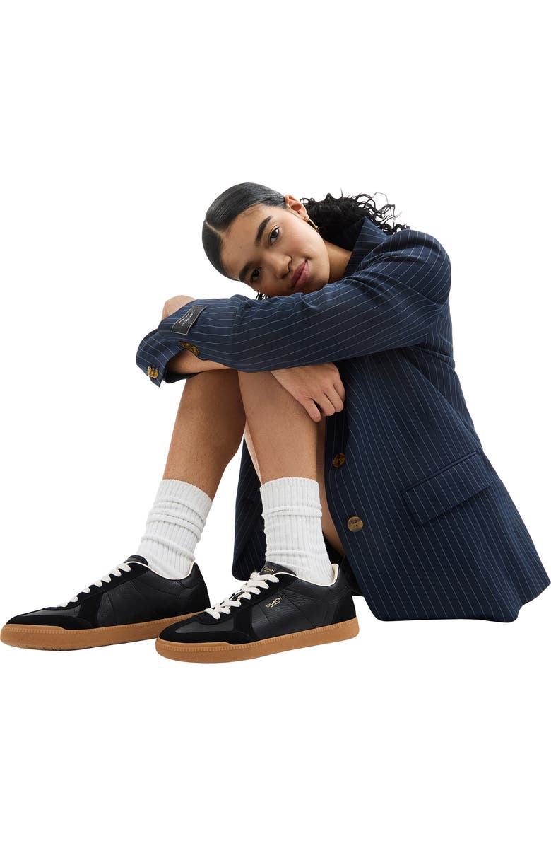 COACH Ellis Low Top Sneaker, Alternate, color, Black