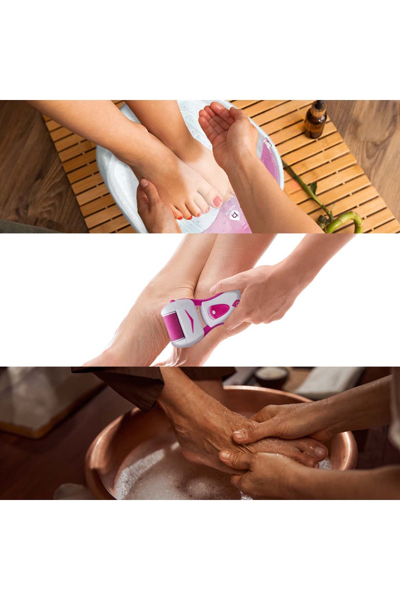 Foot Spa, Callus Remover & Foot Smoother, Alternate, color, Pink