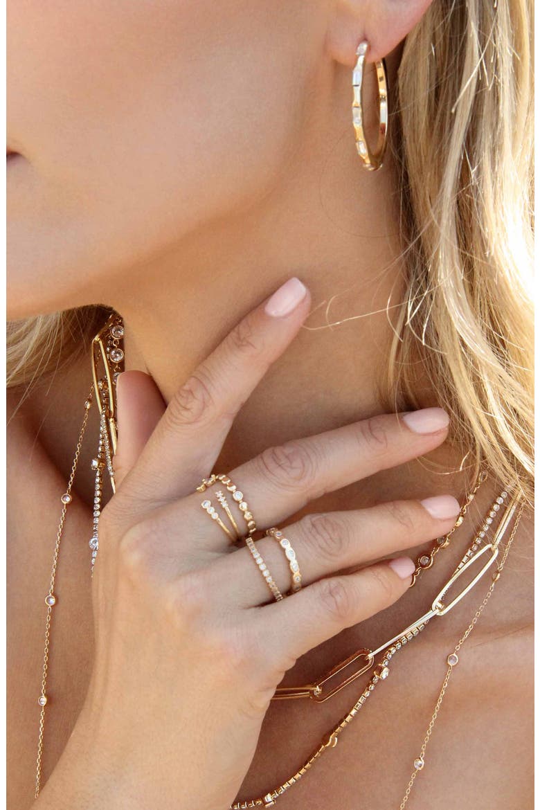 Set of 3 Stacking Rings, Alternate, color, GOLD
