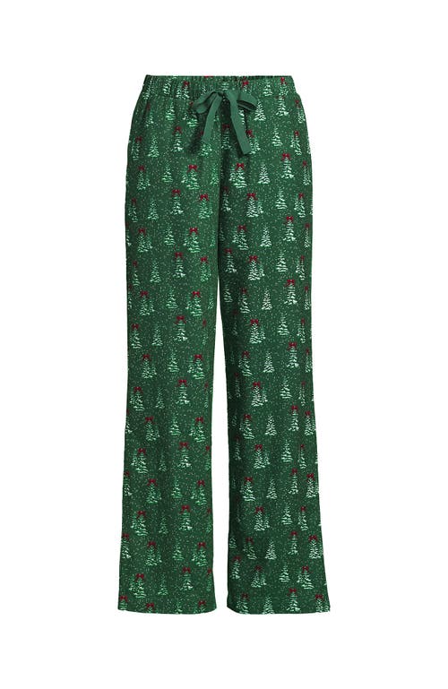 Lands' End Print Flannel Pajama Pants