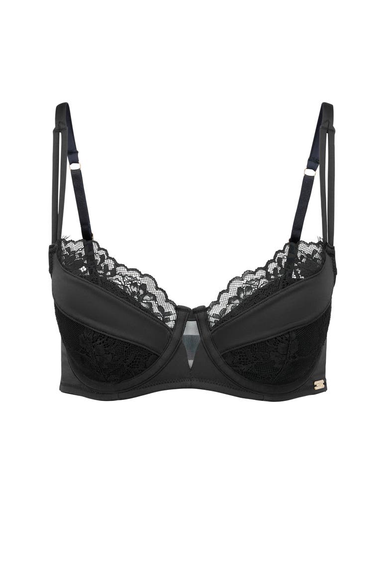 Leigha Contour Balconette Bra, Alternate, color, Black