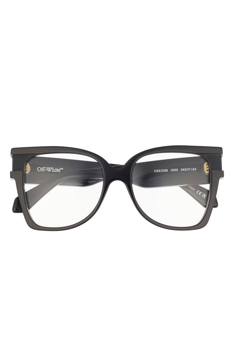Off-White 54mm Square Optical Glasses, Main, color, 