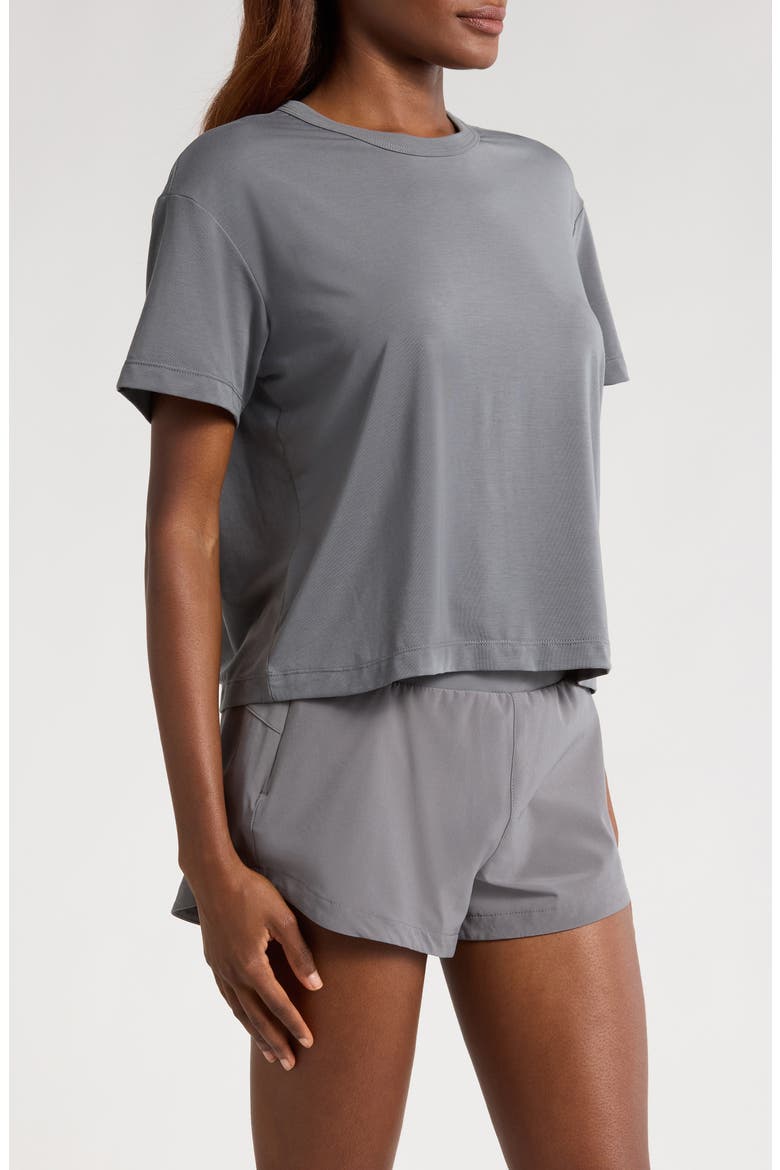 Elevate Boxy T-Shirt, Alternate, color, SMOKE