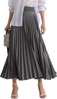 Reiss Seren Pleated Midi Skirt