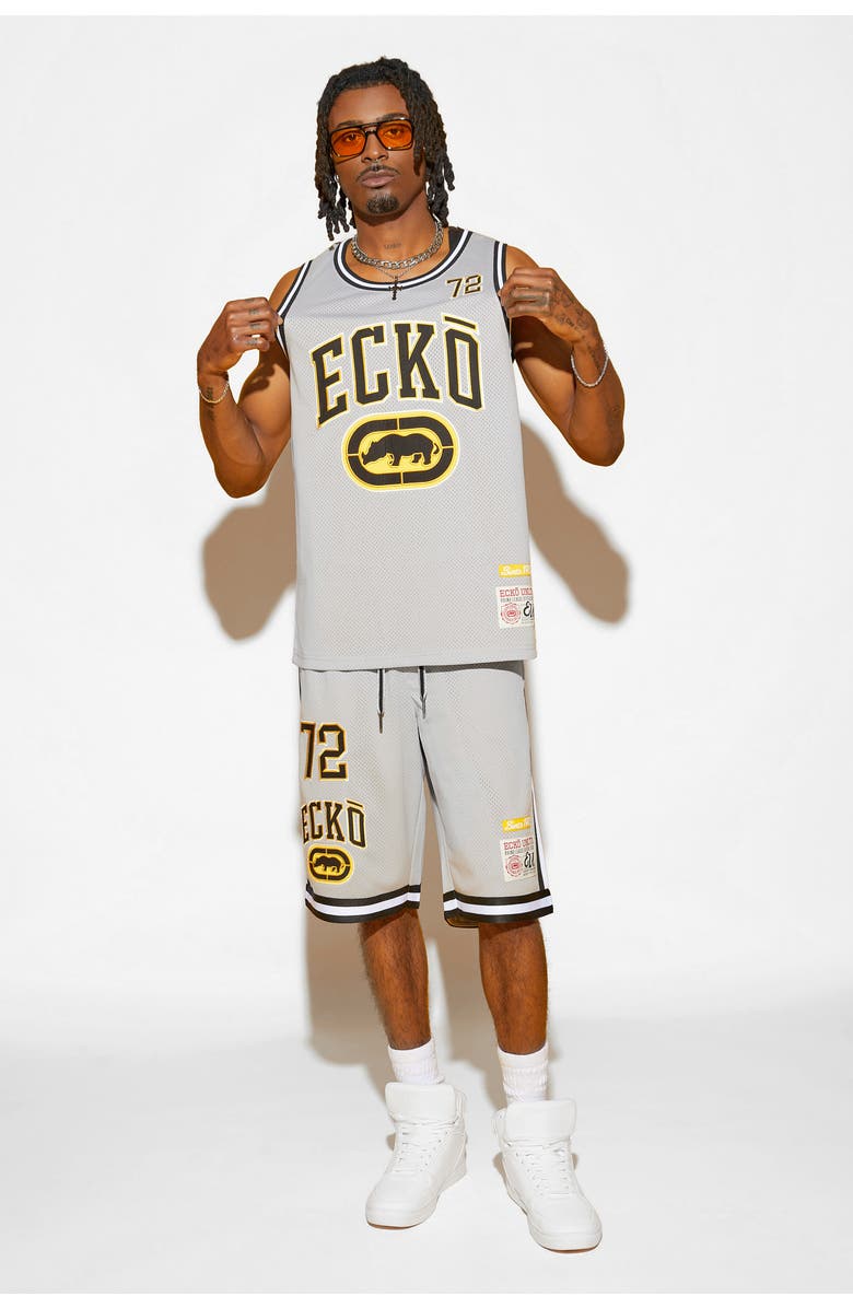 Ecko Unltd. Men's Point Guard Shorts, Main, color, Alloy