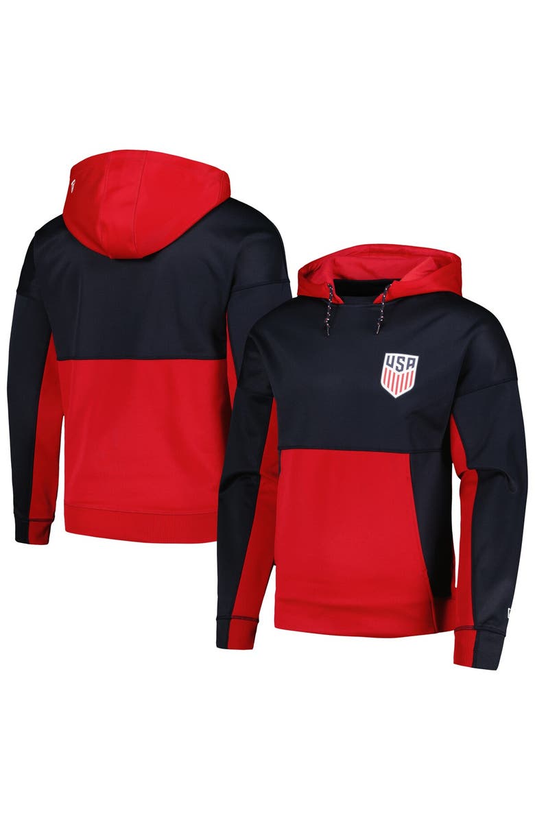 5TH AND OCEAN BY NEW ERA Men's 5th & Ocean by New Era Navy USMNT Active Pullover Hoodie, Main, color, 