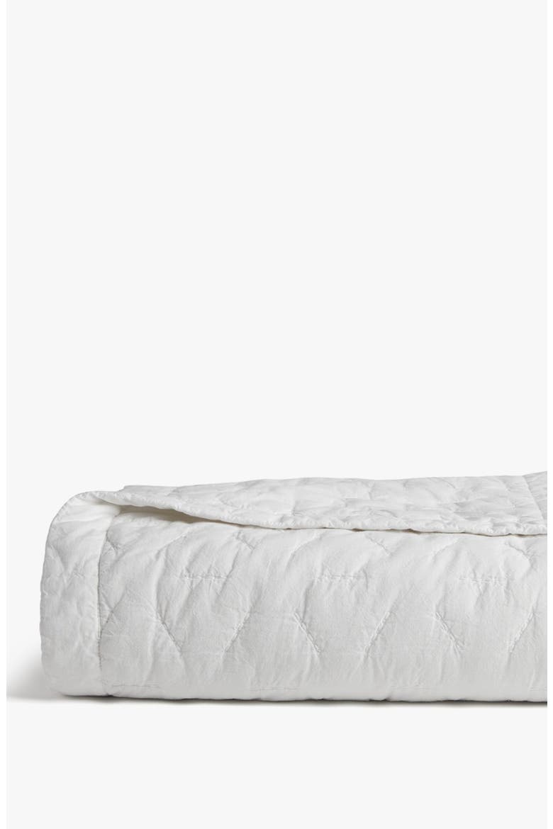 Soft Stitch Organic Cotton Quilt, Alternate, color, WHITE
