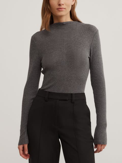 High Neck Long Sleeve Top