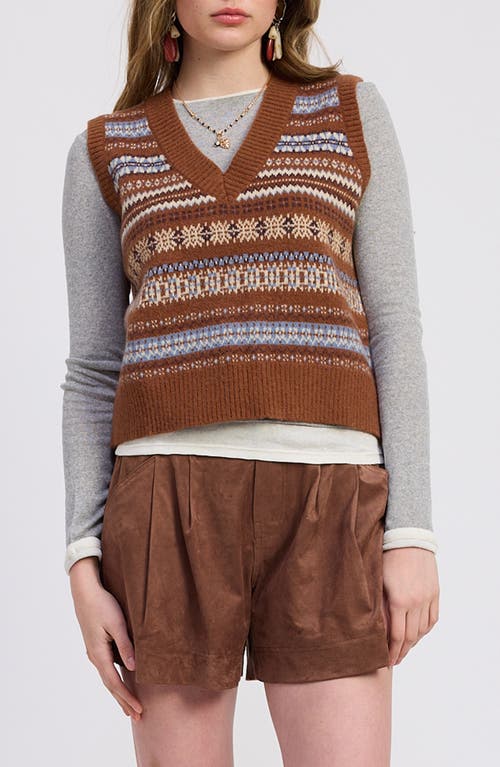 Jacquie The Label Aspen Sweater Vest In Multi
