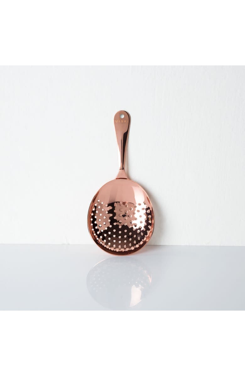 Viski Summit Julep Strainer, Alternate, color, Copper