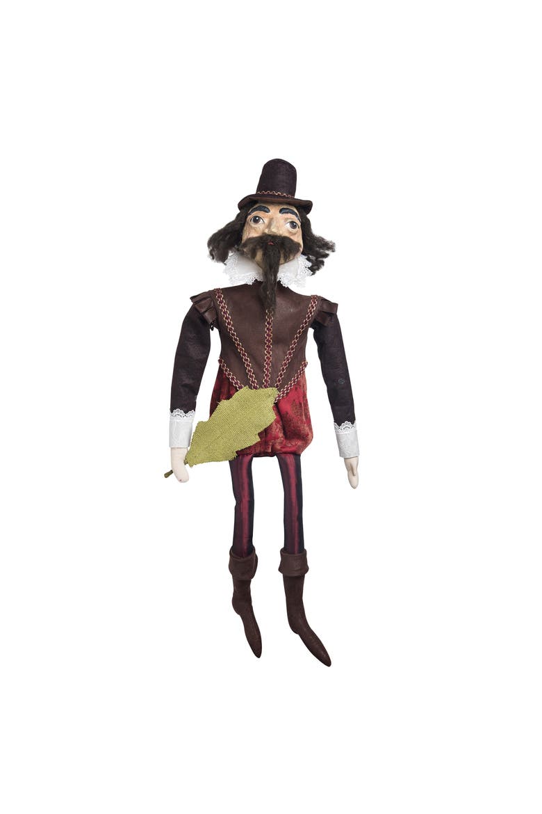 John Rolfe Art Doll Fall Harvest Pocahontas Art Doll Decor Decoration, Main, color, Red