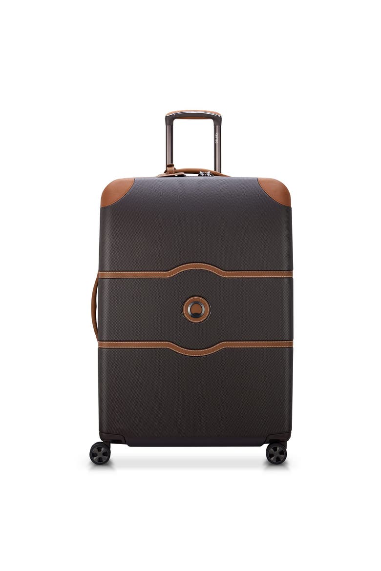Chatelet Air 2.0 Hardside 28" Large Checked Spinner Luggage, Main, color, Chocolate Brown