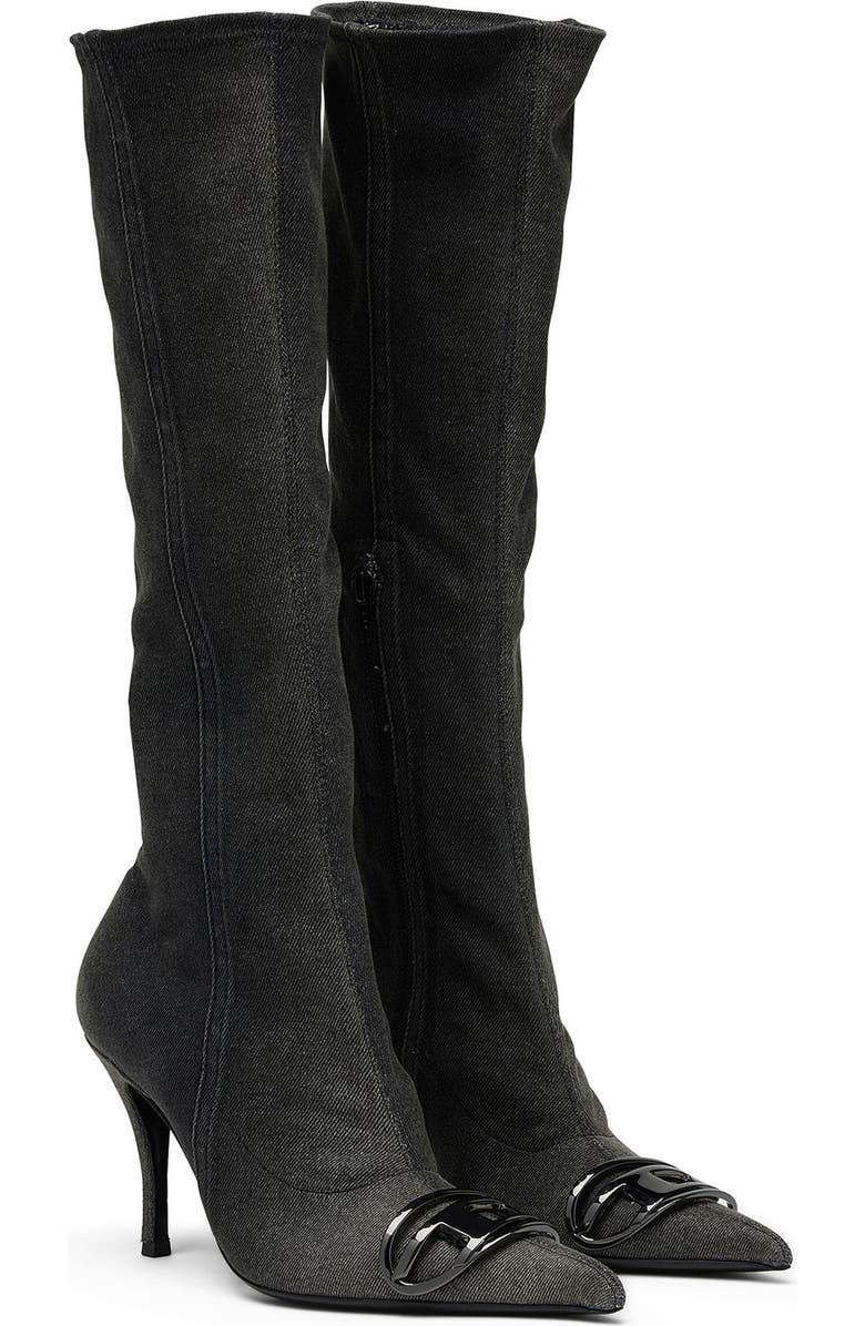 DIESEL<sup>®</sup> Pointed Toe Knee High Boots, Main, color,