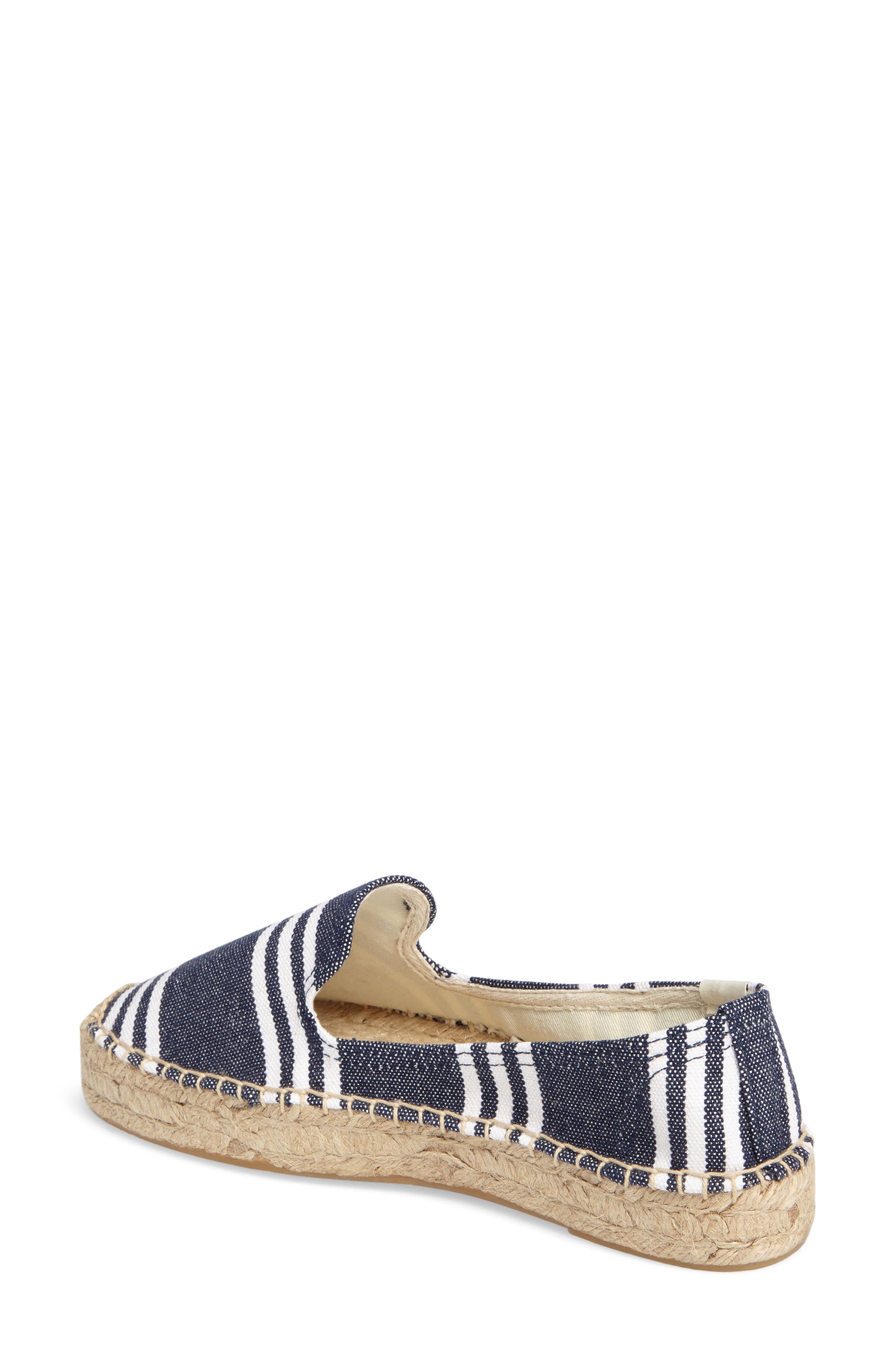 Soludos Striped Espadrille Slip-On, Alternate, color, 