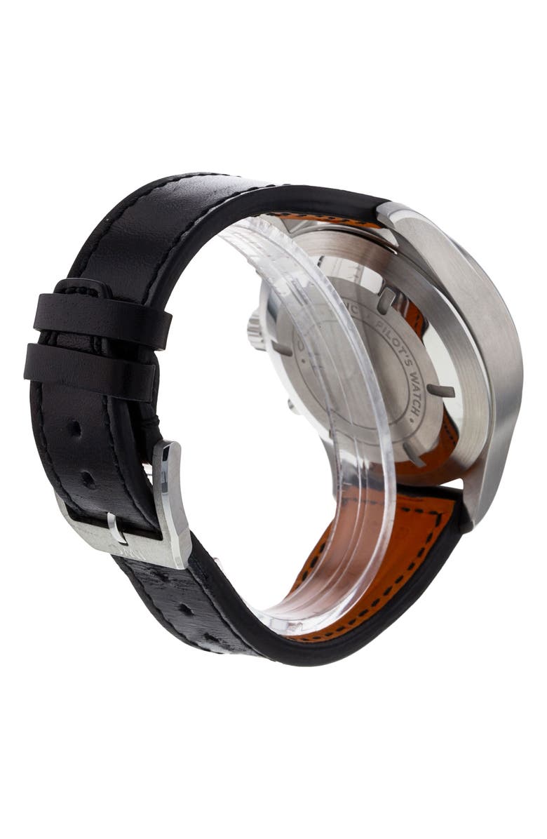 Watchfinder & Co. IWC Preowned 2019 Pilot's Racing Green Limited Edition Chronograph Leather Strap Watch, 43mm, Alternate, color,