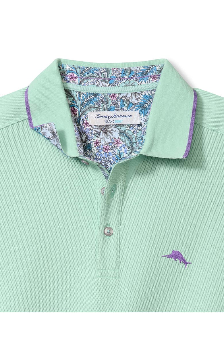 Tommy Bahama Azul Gardens Five O'Clock IslandZone<sup>®</sup> Piqué Performance Polo, Alternate, color, Spring Sky