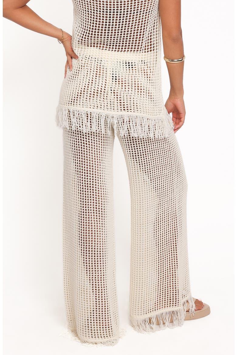 Lorna Open Stitch Wide Leg Pants, Alternate, color, OFF WHITE