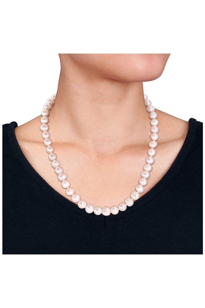 Cultured Freshwater Pearl Necklace, Bracelet & Stud Earrings Set, Alternate, color, PEARL