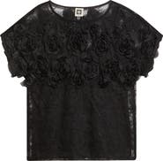 Anne Klein Rosettes & Lace Top