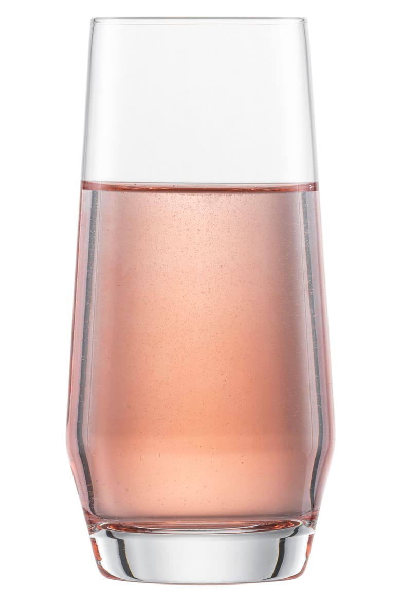 Pure Set of 6 Long Drink Cocktail Glass, Alternate, color, CLEAR