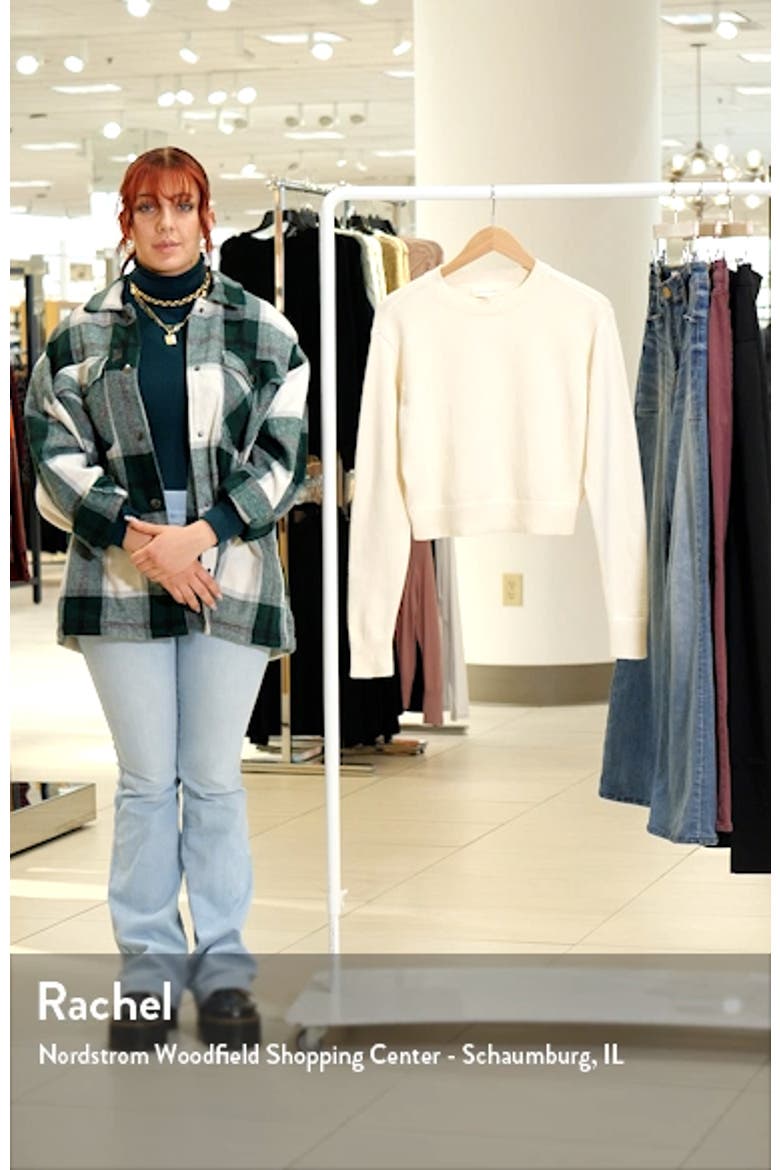 Relaxed Pima Cotton Blend Pullover Sweater video