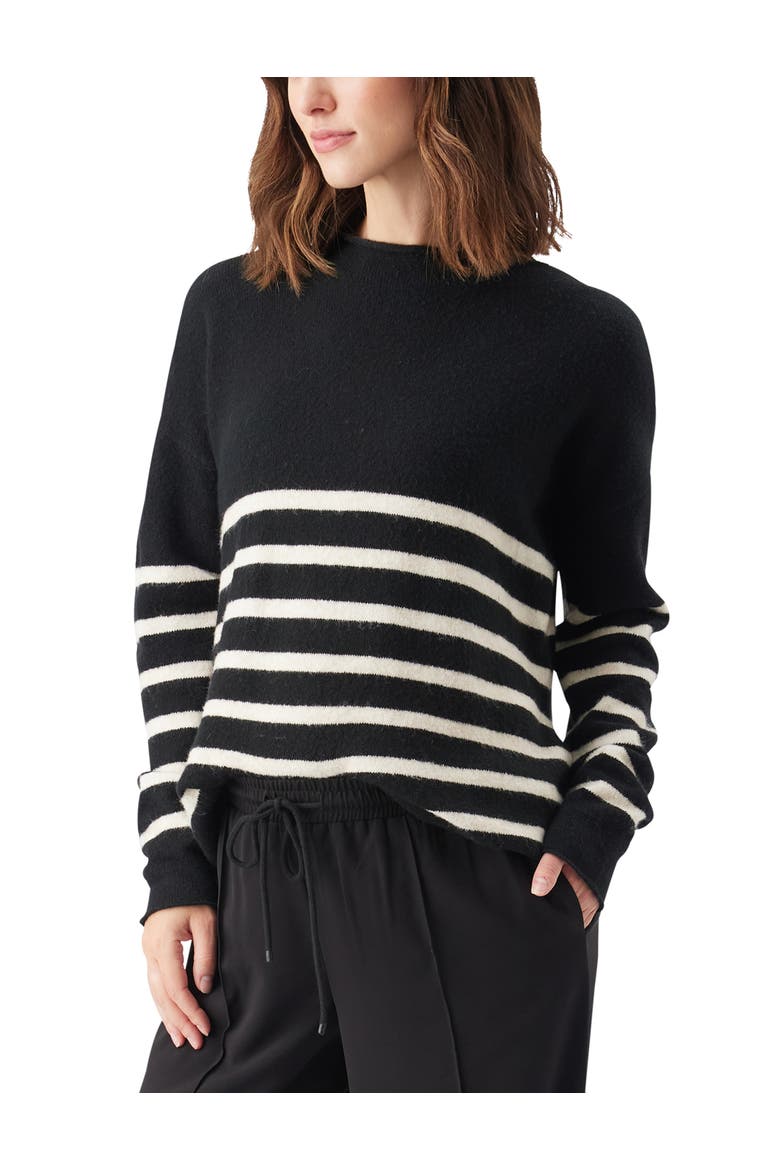 Gerrie Nursing Knit Sweater, Alternate, color, Black / Vanilla