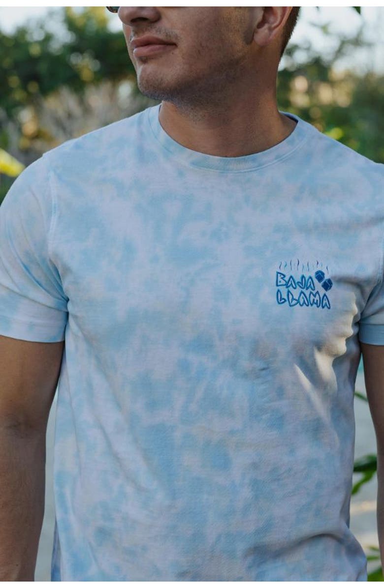 Baja Llama COOL YOUR JETS - PRIMO GRAPHIC TIE DYE TEE, Alternate, color, Tie Dye