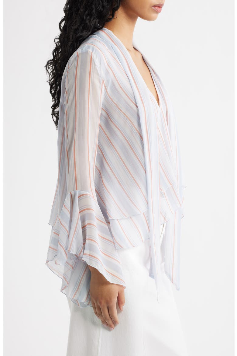 Leif Stripe Ruffle Shirt, Alternate, color, BLUE