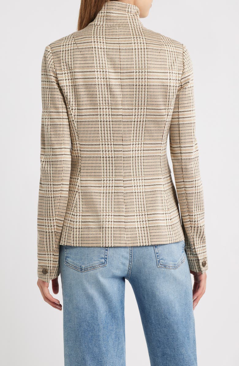 rag & bone Slade Glen Plaid Ponte Knit Blazer, Alternate, color, Tan Multi